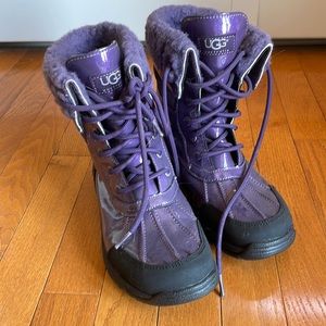 Purple Girls Snow Ugg Boots
